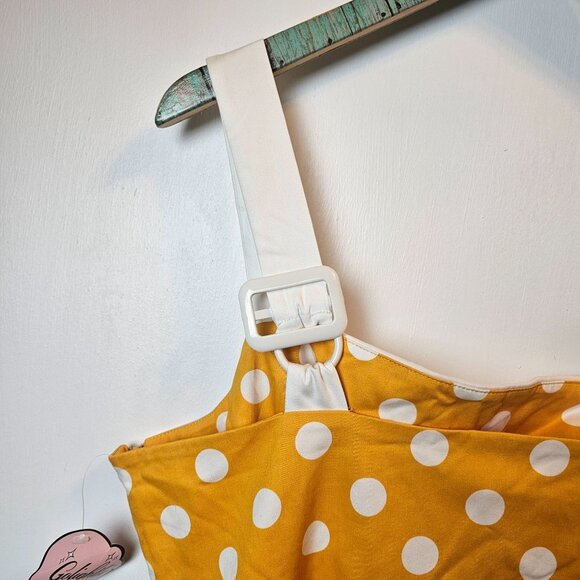 Golightly, A-Line, Polka Dot, Pin-up Fun, Square Neck Dress, USA Made, XL, NWT - Picture 7 of 9
